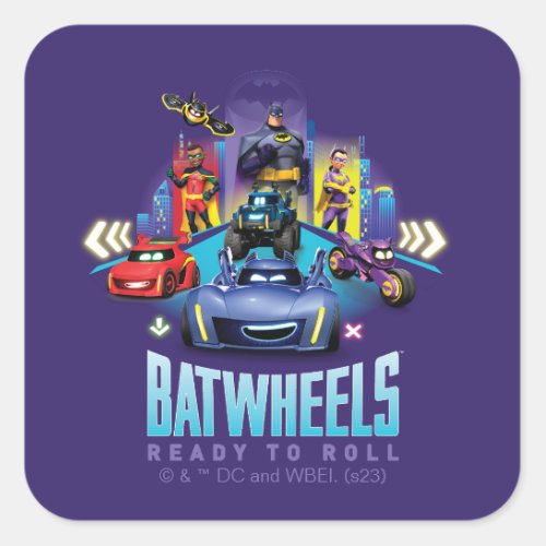 Batwheels _ Ready to Roll Square Sticker