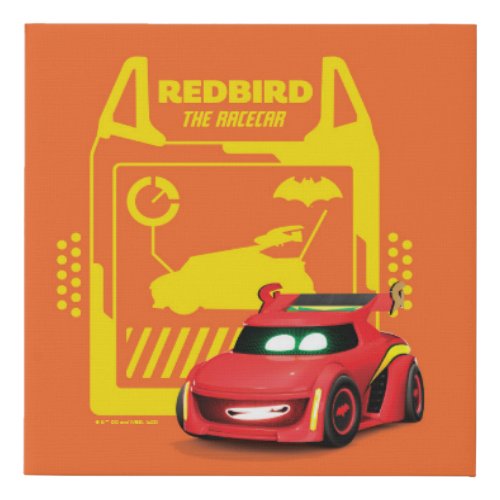 Batwheelsâ Redbird _ The Racecar Faux Canvas Print
