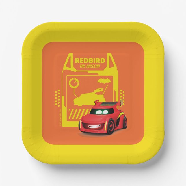 Batwheels™ Redbird - The Racecar Paper Plates (Front)