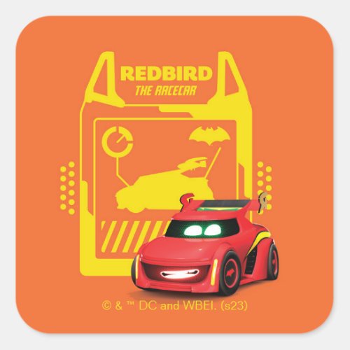 Batwheelsâ Redbird _ The Racecar Square Sticker
