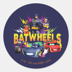 Batwheels™ Superhero Team Classic Round Sticker