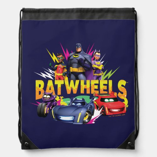 Batwheels Superhero Team Drawstring Bag