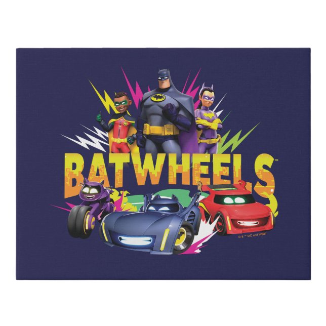 Batwheels™ Superhero Team Faux Canvas Print (Front)