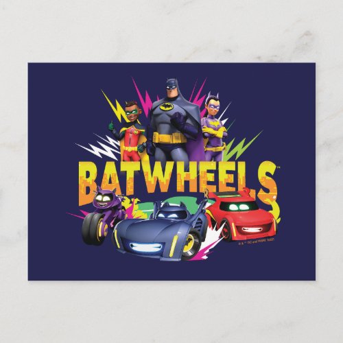 Batwheelsâ Superhero Team Postcard