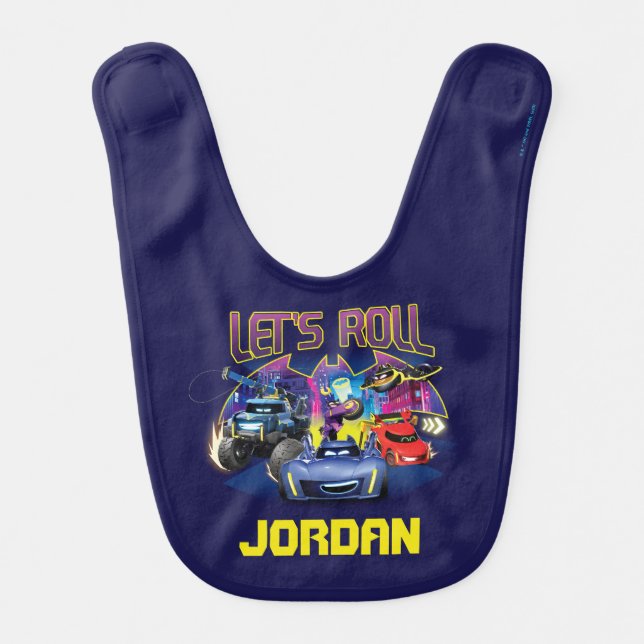 Batwheels™ Team - Let's Roll Baby Bib (Front)