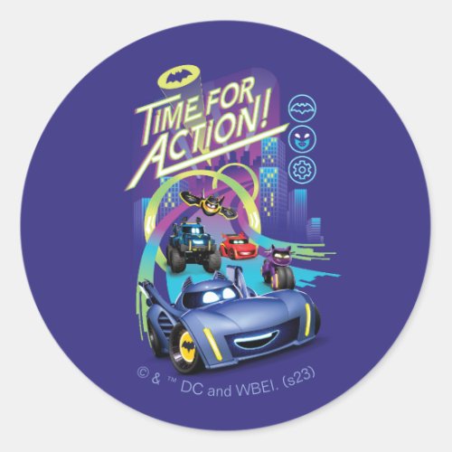 Batwheelsâ _ Time for Action Classic Round Sticker