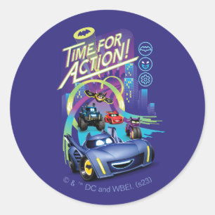 Batwheels™ - Time for Action Classic Round Sticker