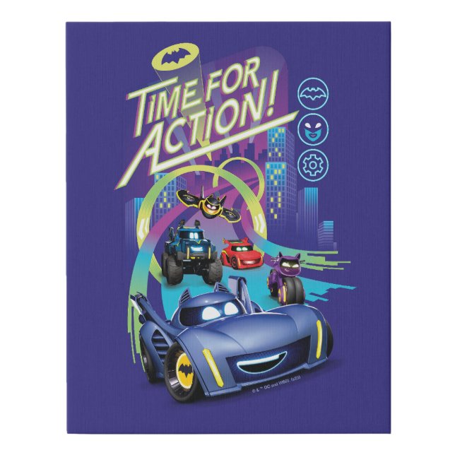 Batwheels™ - Time for Action Faux Canvas Print (Front)