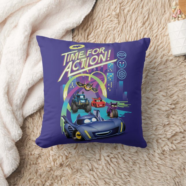Batwheels™ - Time for Action Throw Pillow (Blanket)