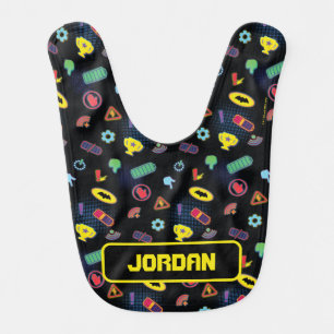 Batwheels™ Vehicle Icon Pattern Baby Bib