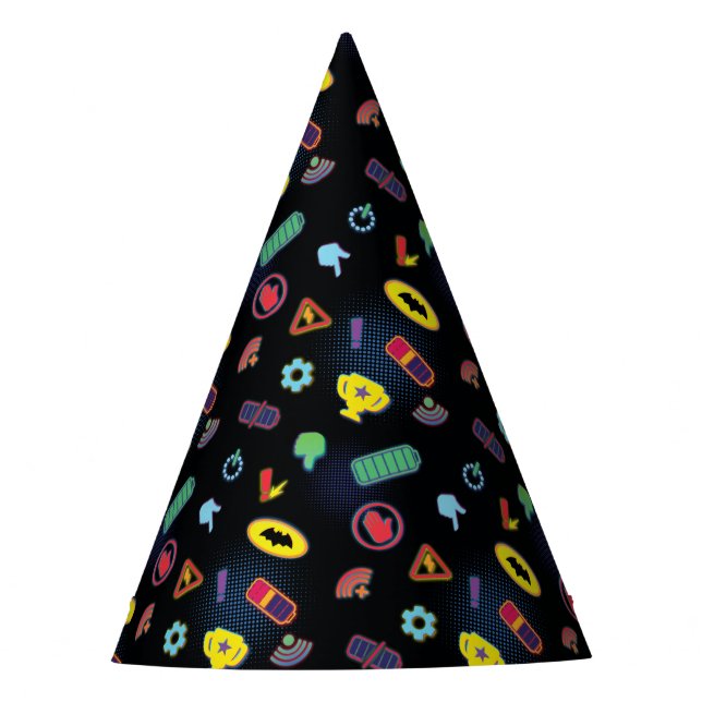 Batwheels™ Vehicle Icon Pattern Party Hat (Front)