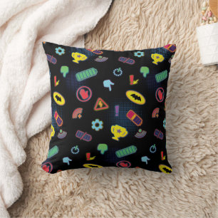 Batwheels™ Vehicle Icon Pattern Throw Pillow