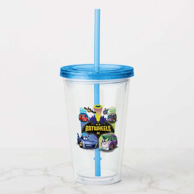 Batwheels™ Vs Legion of Zoom Acrylic Tumbler (Front)