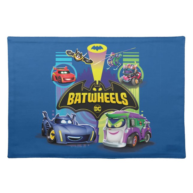 Batwheels™ Vs Legion of Zoom Cloth Placemat (Front)