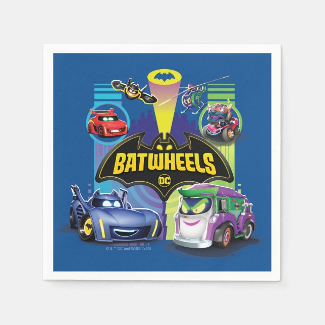 Batwheels™ Vs Legion of Zoom Napkins (Front)