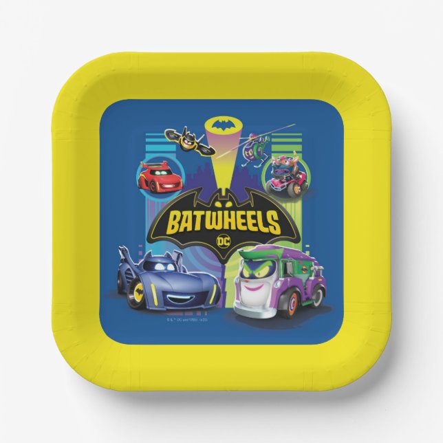 Batwheels™ Vs Legion of Zoom Paper Plates (Front)