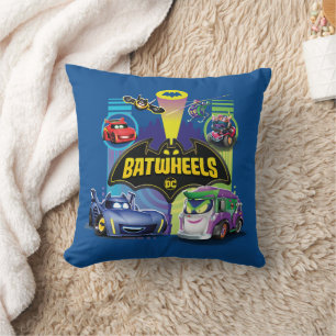Batwheels™ Vs Legion of Zoom Throw Pillow
