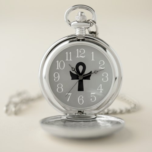 Batwing Ankh Symbol Classic Style Pocketwatch Pocket Watch