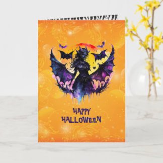 Batwoman Happt Halloween Card