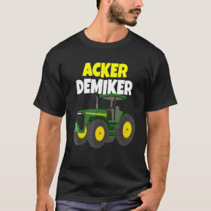 Bauer Tractor Real Heroes Driving Yellow Rims Farm T-Shirt