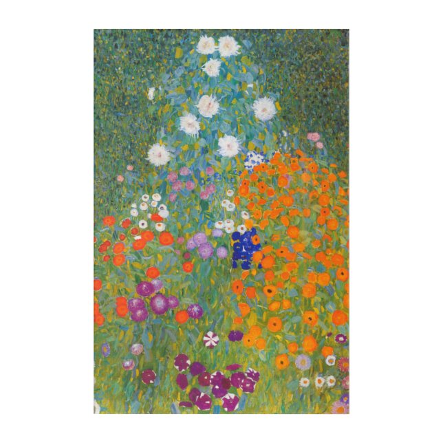 Bauerngarten - Gustav Klimt Acrylic Print (Front)