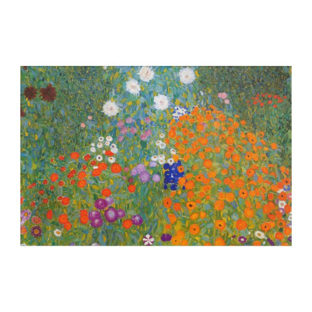Bauerngarten - Gustav Klimt Acrylic Print (Front)