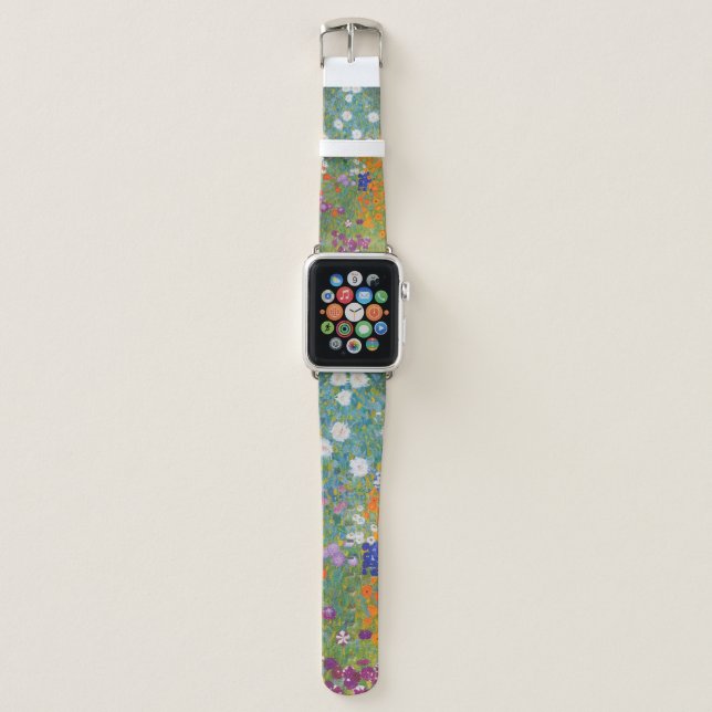 Bauerngarten - Gustav Klimt Apple Watch Band (Front)