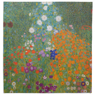 Bauerngarten - Gustav Klimt Cloth Napkin