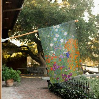 Bauerngarten - Gustav Klimt House Flag