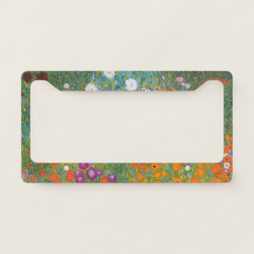 Bauerngarten _ Gustav Klimt License Plate Frame