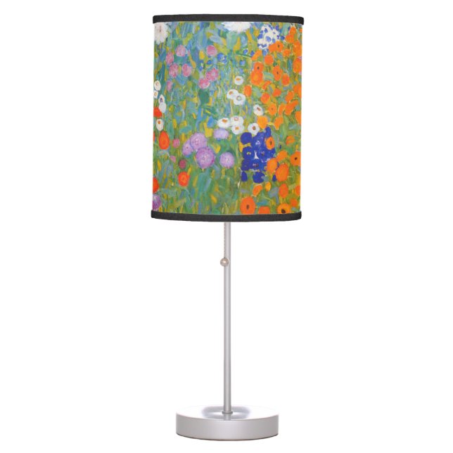 Bauerngarten - Gustav Klimt Table Lamp (Front)