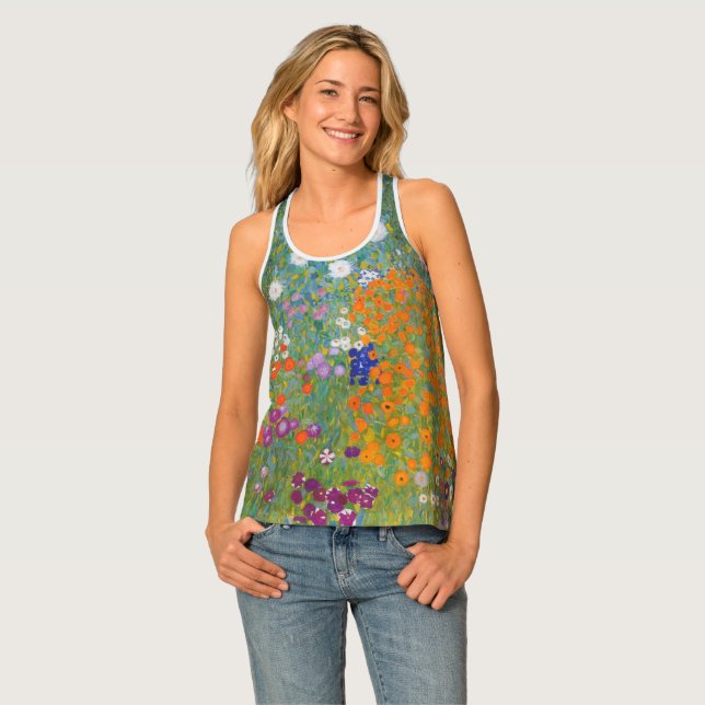 Bauerngarten - Gustav Klimt Tank Top (Front Full)