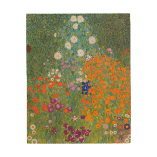 Bauerngarten - Gustav Klimt Wood Wall Art