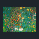 Bauerngarten mit Sonnenblumen by Gustav Klimt 1906 Postcard<br><div class="desc">Bauerngarten mit Sonnenblumen by Gustav Klimt 1906</div>