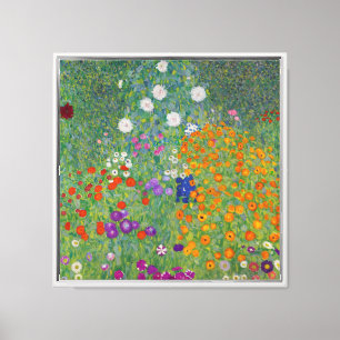 Bauerngarten, Oil Painting, Gustav Klimt Canvas Print