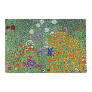Bauerngarten, Oil Painting, Gustav Klimt Placemat