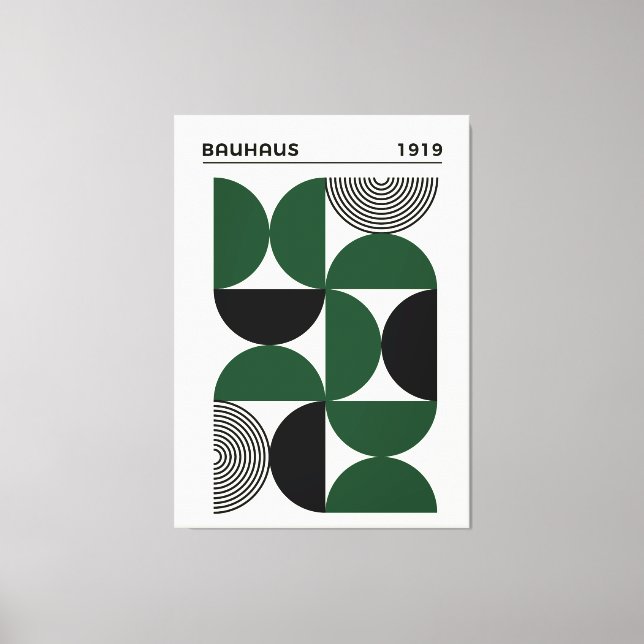 Bauhaus 1919 Geometric Circles Print, home decor (Front)