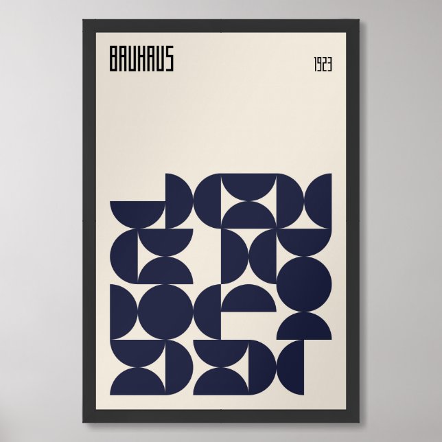 Bauhaus 1923 |  Retro Design Framed Art (Framed Front)