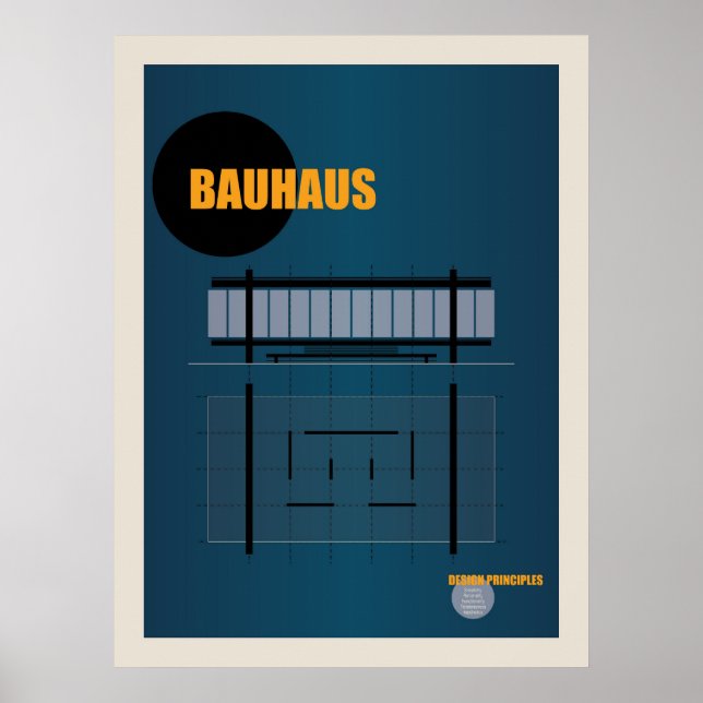 Bauhaus 1923 |  Retro Design Poster (Front)