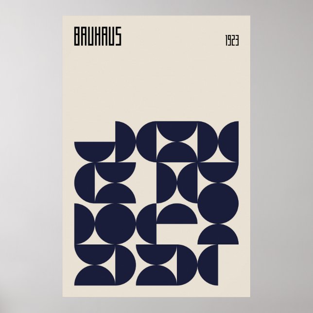Bauhaus 1923 |  Retro Design Poster (Front)