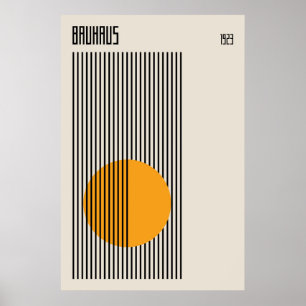 Bauhaus 1923    Retro Design Poster