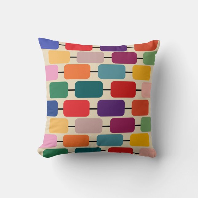 Bauhaus Abacus   Throw Pillow (Front)