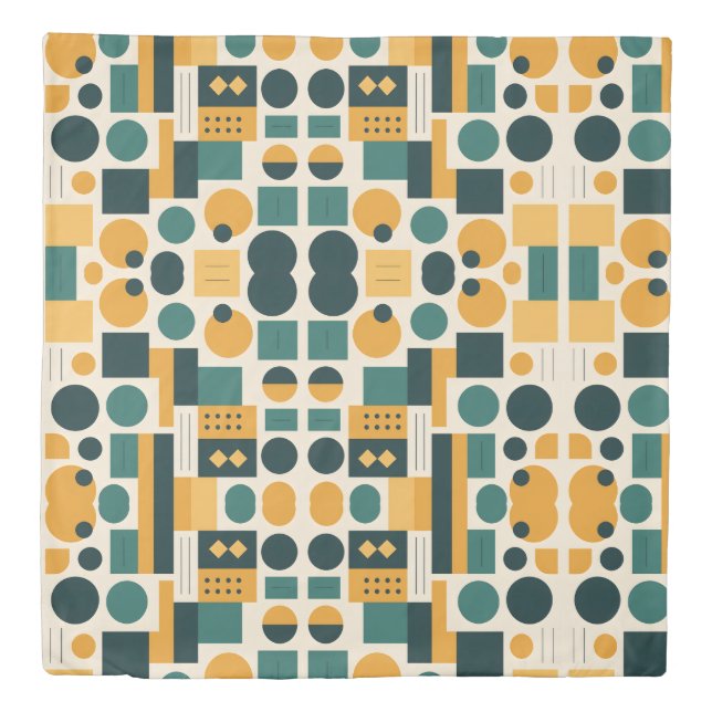 Bauhaus Abstract pattern Duvet Cover (Front)