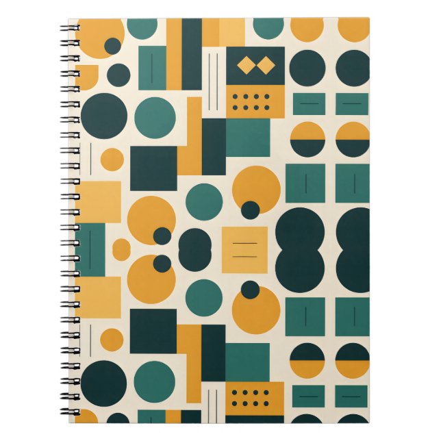 Bauhaus Abstract pattern Notebook (Front)