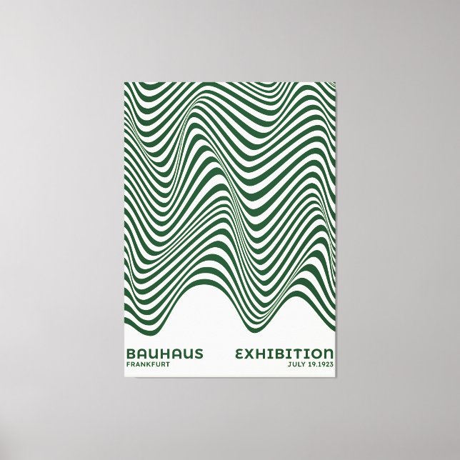 Bauhaus Abstract Wave Wall Art, for home decor (Front)