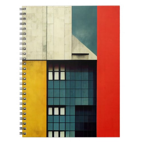 Bauhaus architecture illustrated notebook