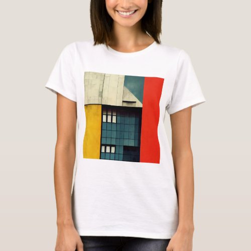 Bauhaus architecture illustrated T_Shirt