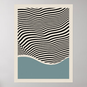 Bauhaus Architecture   Light Blue Poster