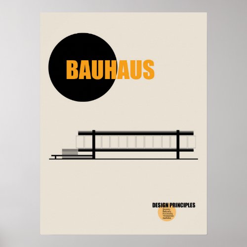 Bauhaus Architecture Poster