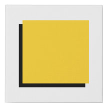 Bauhaus Art Composition Yellow Square